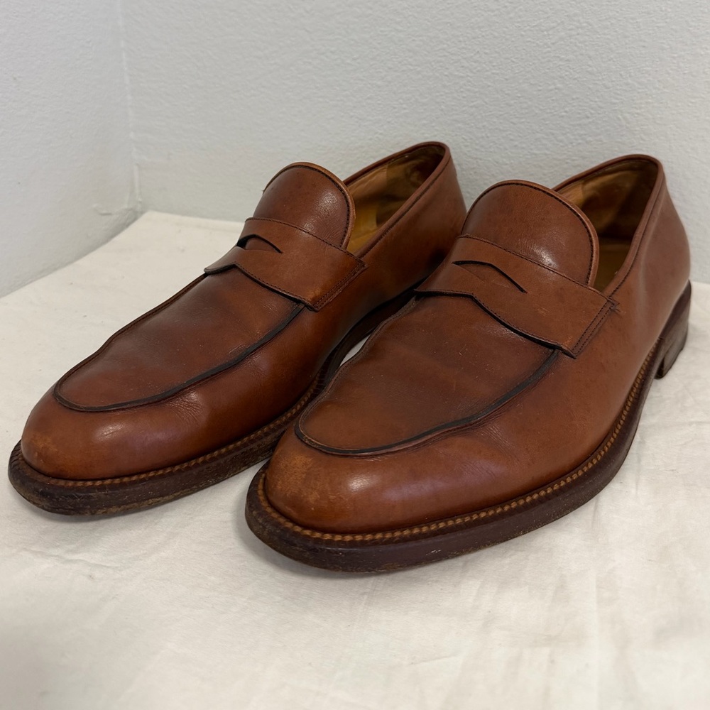 Barrett Classic penny loafers Tan leather Men’s size 9 MADE IN ITALY